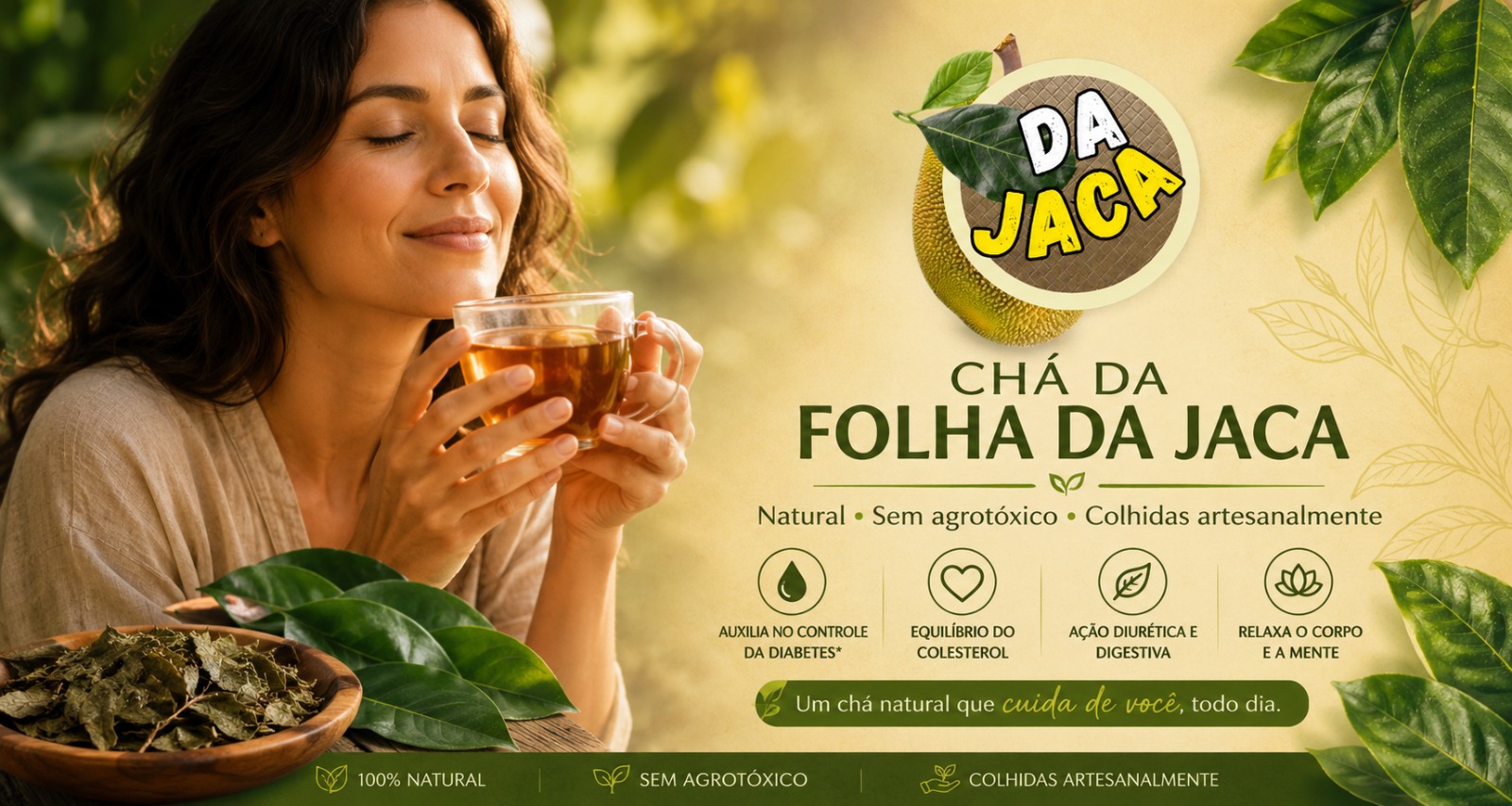 Chá de Folha de Jaca Natural